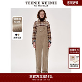 长裤 TeenieWeenie小熊奥莱冬装 精梳棉灯芯绒背带裤 复古时髦港风女