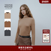 TeenieWeenie小熊奥莱T恤冬时髦花纱柔软舒适假两件修身 长袖 上衣