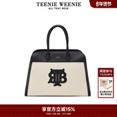 TeenieWeenie小熊奥莱单肩包女秋季 撞色时尚 休闲通勤手提包