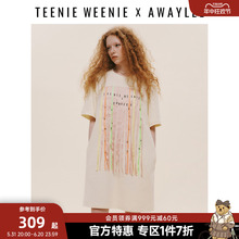 饰连衣裙宽松韩版 TeenieWeenie小熊奥莱&AWAYLEE联名织带装 女夏款