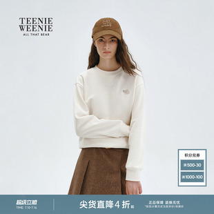 TeenieWeenie小熊卫衣秋季宽松舒适休闲简约日常圆领长袖内搭上衣