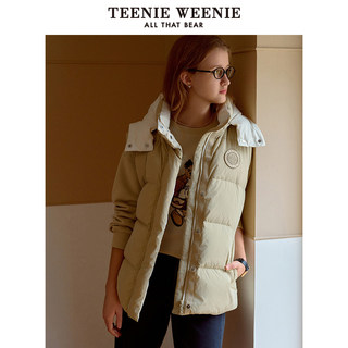 TeenieWeenie小熊奥莱秋冬季泡芙羽绒保暖马甲背心外套上衣女装