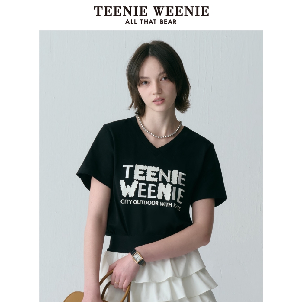 TeenieWeenie小熊奥莱短袖T恤夏季款潮流时尚休闲撞色字