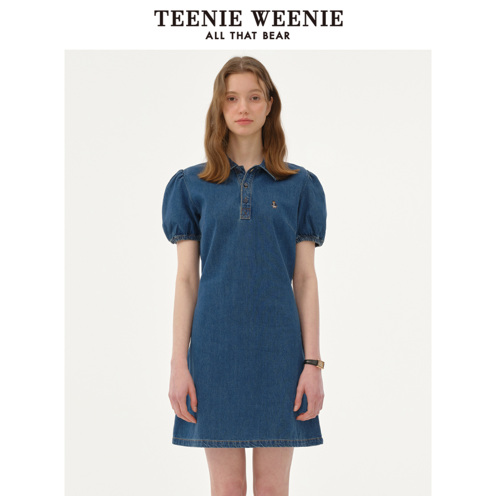 TeenieWeenie小熊奥莱连衣裙2025春季新款宽松活力时