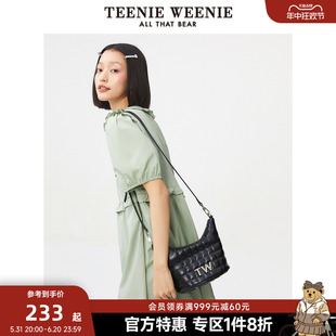 TeenieWeenie小熊奥莱字母单肩包女春季 女包斜挎包休闲时尚