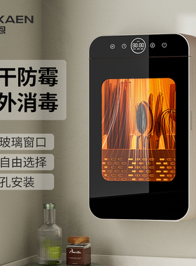 奥卡恩筷子消毒烘干一体机家用筷子筒壁挂式筷筒筷笼篓厨房收纳盒