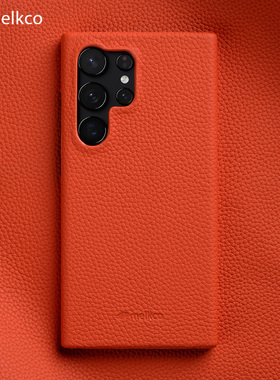 Melkco适用三星S25Ultra手机壳S24Ultra真皮保护套S25+Plus简约S22手工男女高级感皮质潮壳23ultra皮质edge壳