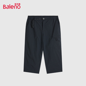 新款 七分休闲裤 男装 休闲潮流百搭纯色口袋拉链款 时尚 班尼路夏季