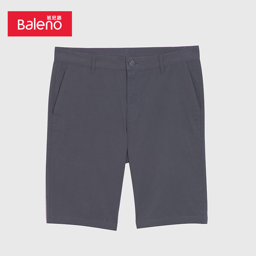 班尼路男装皱感基础休闲短裤