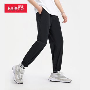 潮牌舒适休闲裤 显瘦简约百搭长裤 轻便束脚长裤 班尼路2024春夏男装