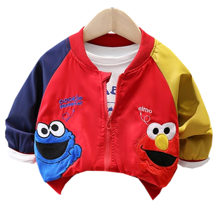 婴儿童潮牌卡通外套男女童2026春秋新款宝宝夹克衫韩版小童棒球服