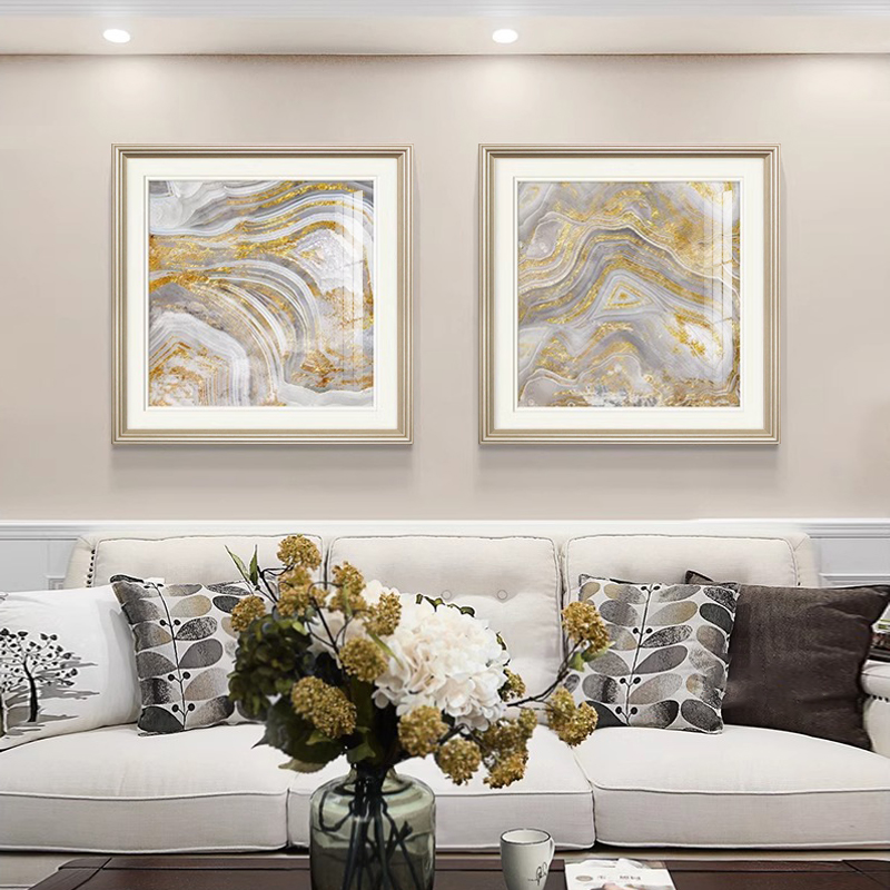 轻奢高级感现代餐厅玄关卧室挂画