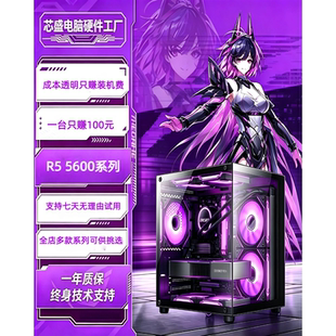 R55600系列台式电脑主机组装diy高配家用电竞游戏LOL吃鸡三角洲
