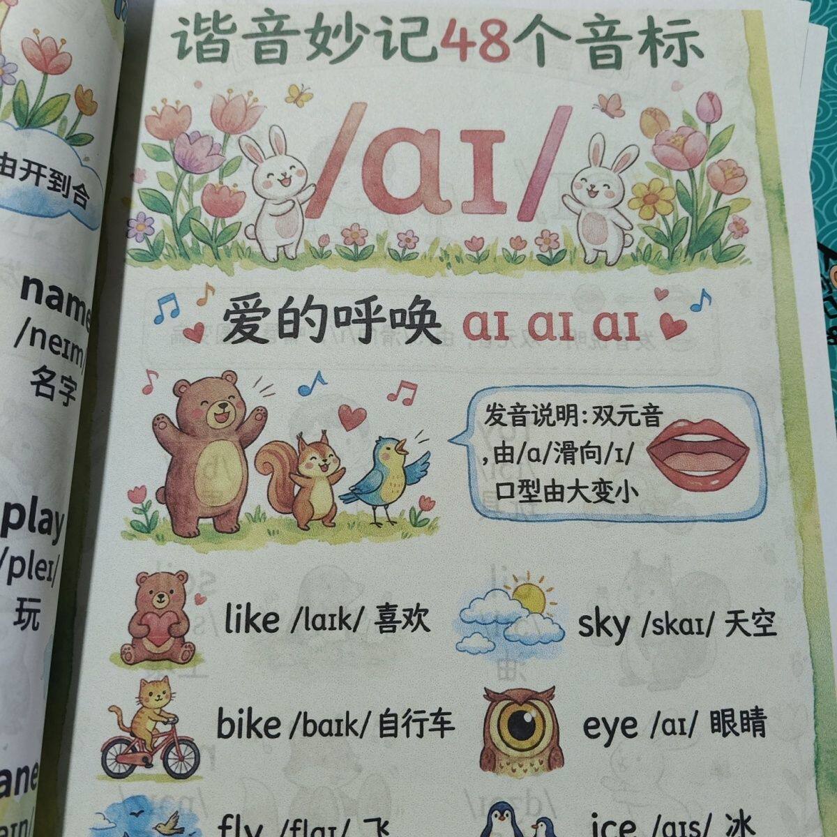 小学新款英语谐音妙记48