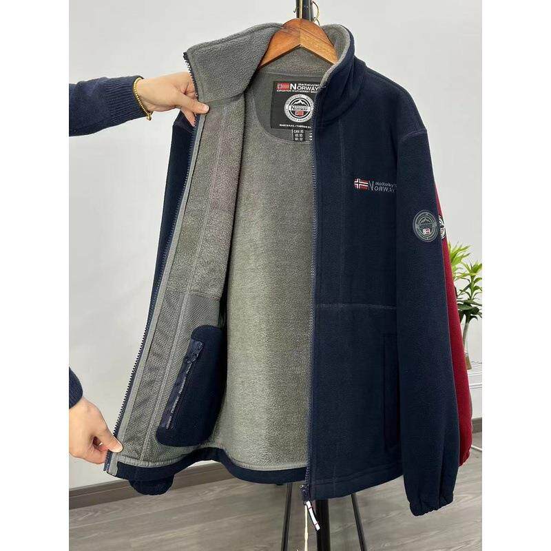 高品质山东即墨源头工厂中山卫衣加绒加厚保暖抓绒双层棉衣外套潮