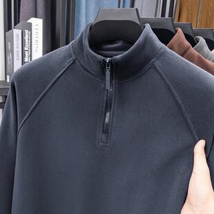 山东即墨原产地卫衣源头工厂官方旗舰店男高端600g重磅半拉链加绒