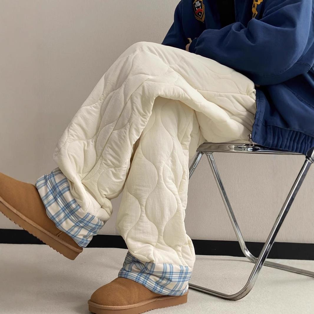 山东即墨源头工厂中山卫裤广州十三行高货羽绒棉裤女冬外穿保暖潮