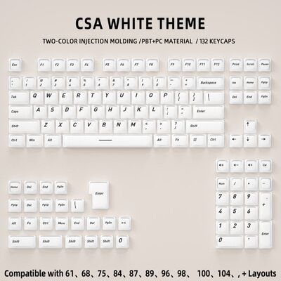 【CSA高度系列】机械键盘键帽132