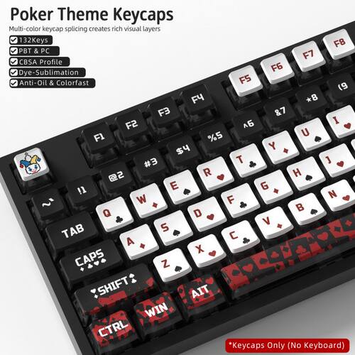 【四面透黑底扑克】PCPBT热升华