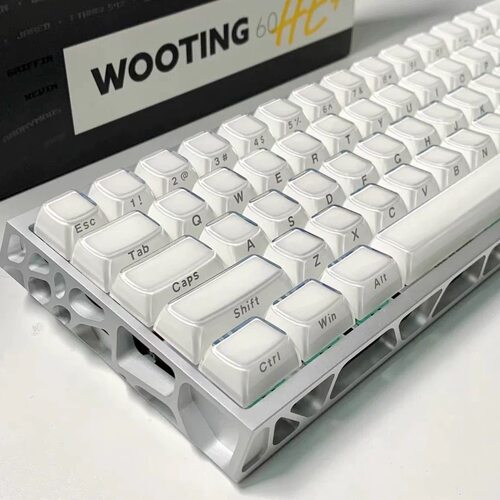 XVX《水晶果冻》系列二色成型PC水晶侧刻113键配列人体工学键帽