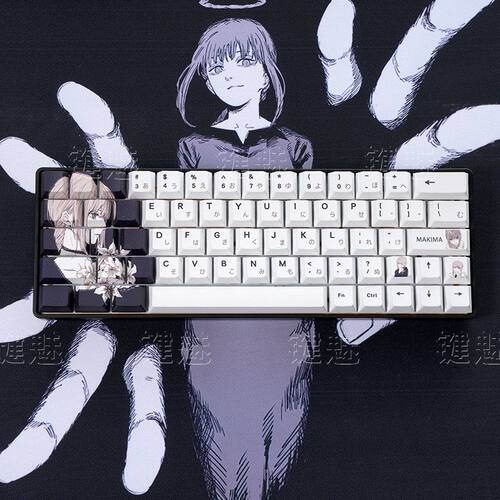 玛奇玛花朵键帽盒装pbt热升华客制化键帽五面热升华二次元wooting