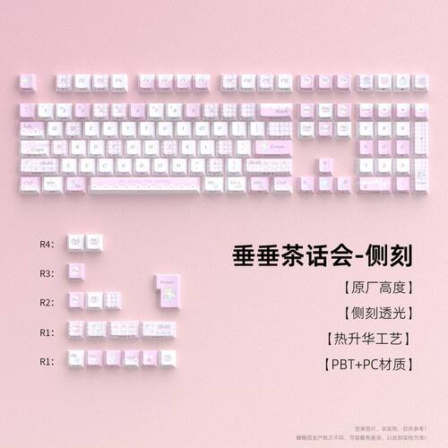 现货跨境垂垂茶话会机械键盘键帽
