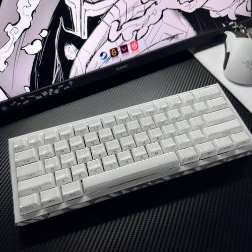 水晶果冻键帽侧刻原厂高度PC双色