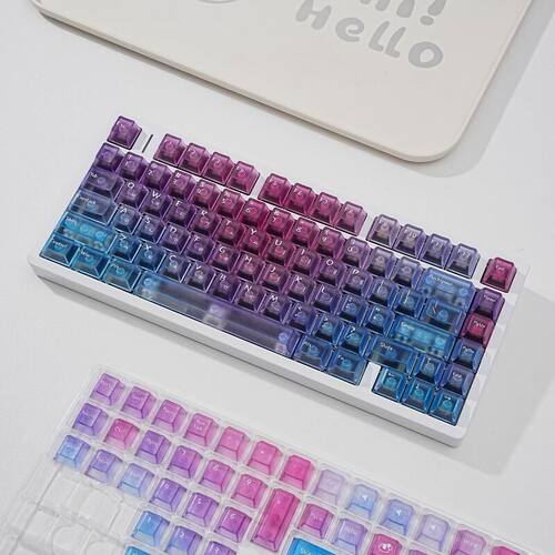 JCM韩文键帽透光PC原厂全套键帽