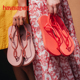 Havaianas哈唯纳Luna一脚蹬巴西时尚 交叉绑带拖鞋 夏