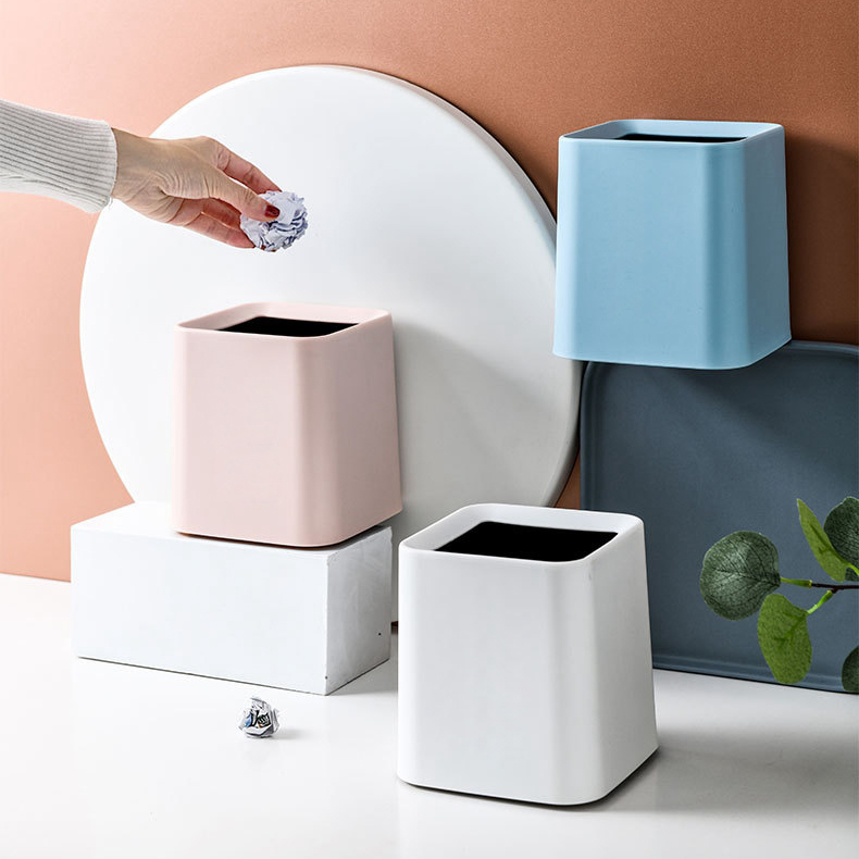 小垃圾桶方形无盖2升容量