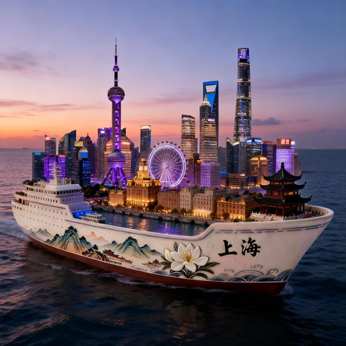 上海文创东方明珠3D金属冰箱贴