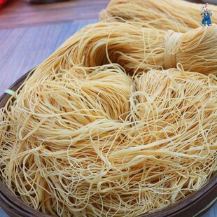 汤南手工面线潮汕小吃特产正宗普宁丰顺咸面线客家传统手工面条