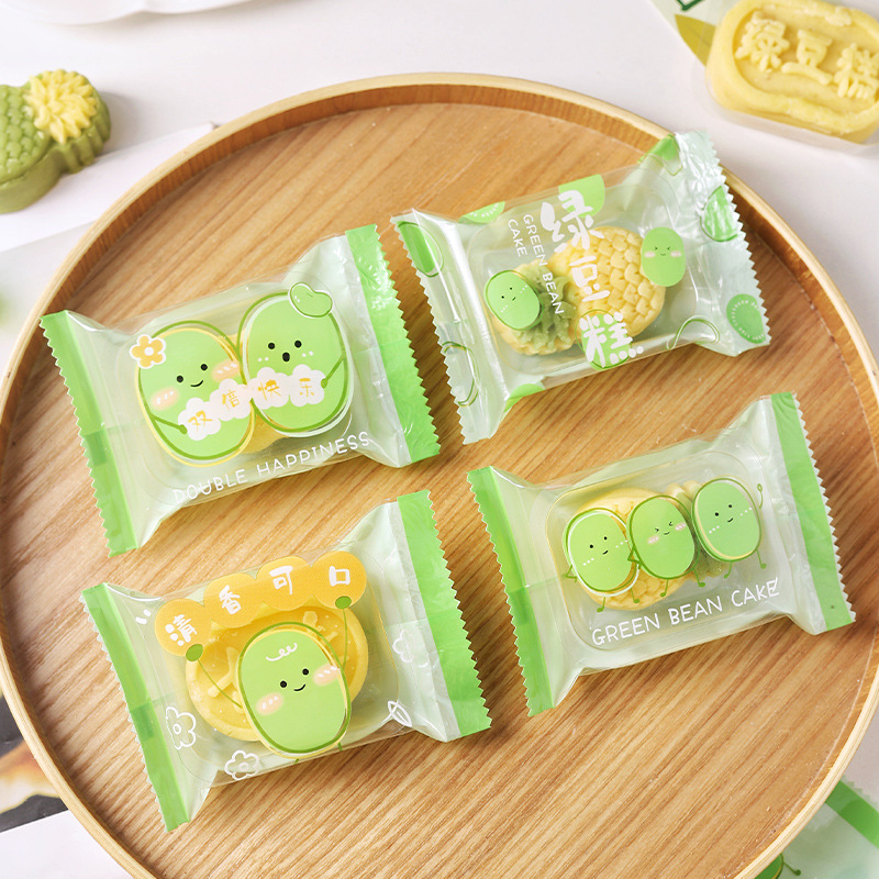 包装袋绿豆糕8粒月饼透明袋