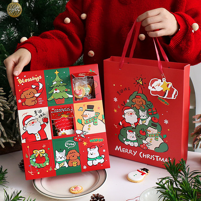 2026新款圣诞节盲盒糖霜饼干糖果礼品礼物手提盒diy戳戳乐空盒子