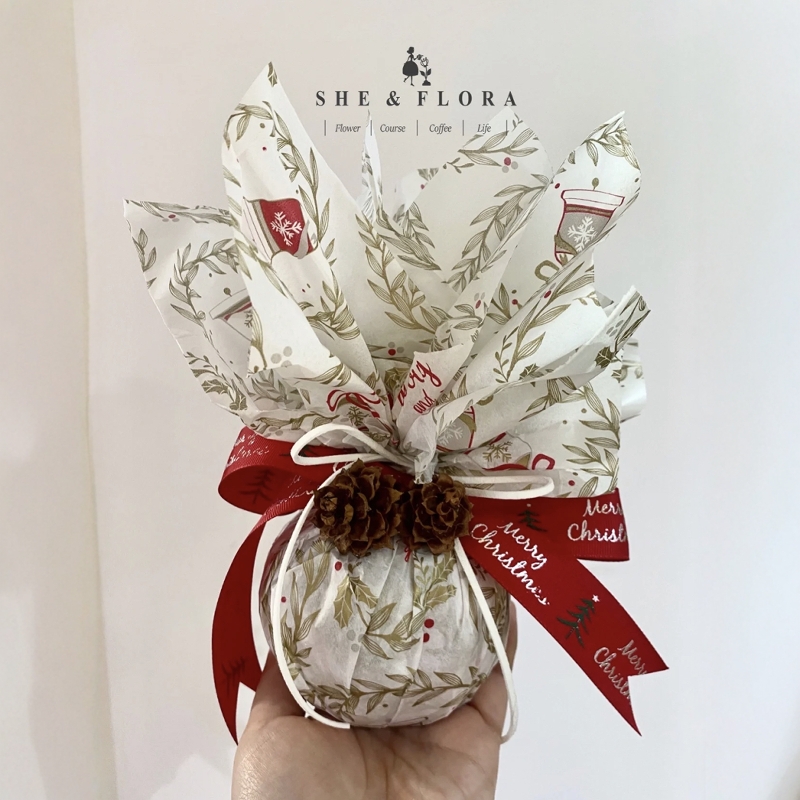 圣诞节雪梨纸雪花纸包装纸