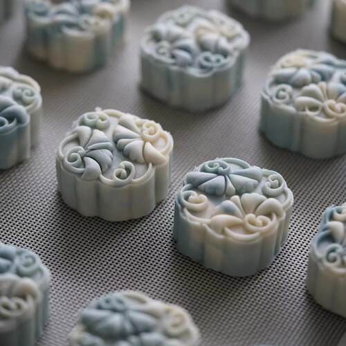 花草铜钱花纹模具DIY糕点模具