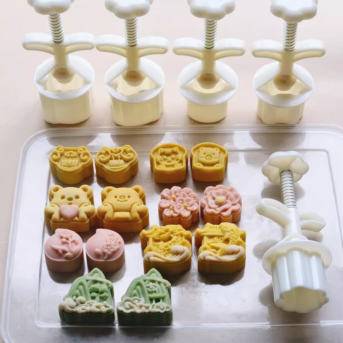 2020新品异形猫爪月饼月饼模具