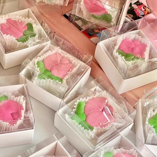 母亲节520郁金香模具韩式马卡龙达克瓦兹糖霜饼干马卡龙包装盒子