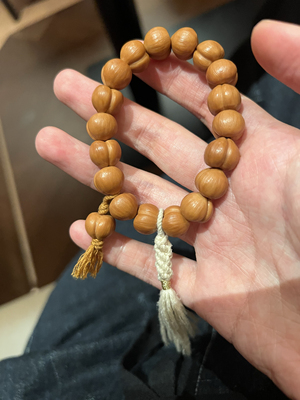 不闲原创手作 屁桃猴头爱心姬宝  文玩手串男女同款 爱心手串