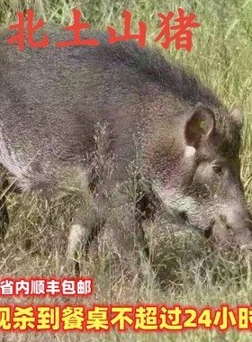 顺丰野猪肉新鲜现杀山猪5斤五花肉排骨猪手前腿肉尾猪肚猪心尾巴