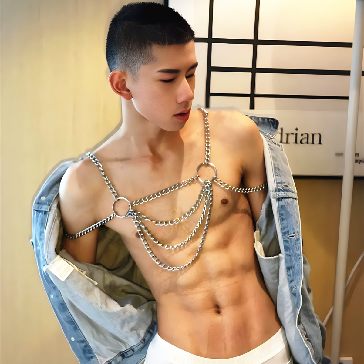 男士身体链个性异域风情项链