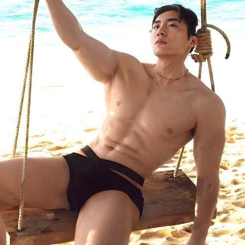 全棉男士双腰带三角裤