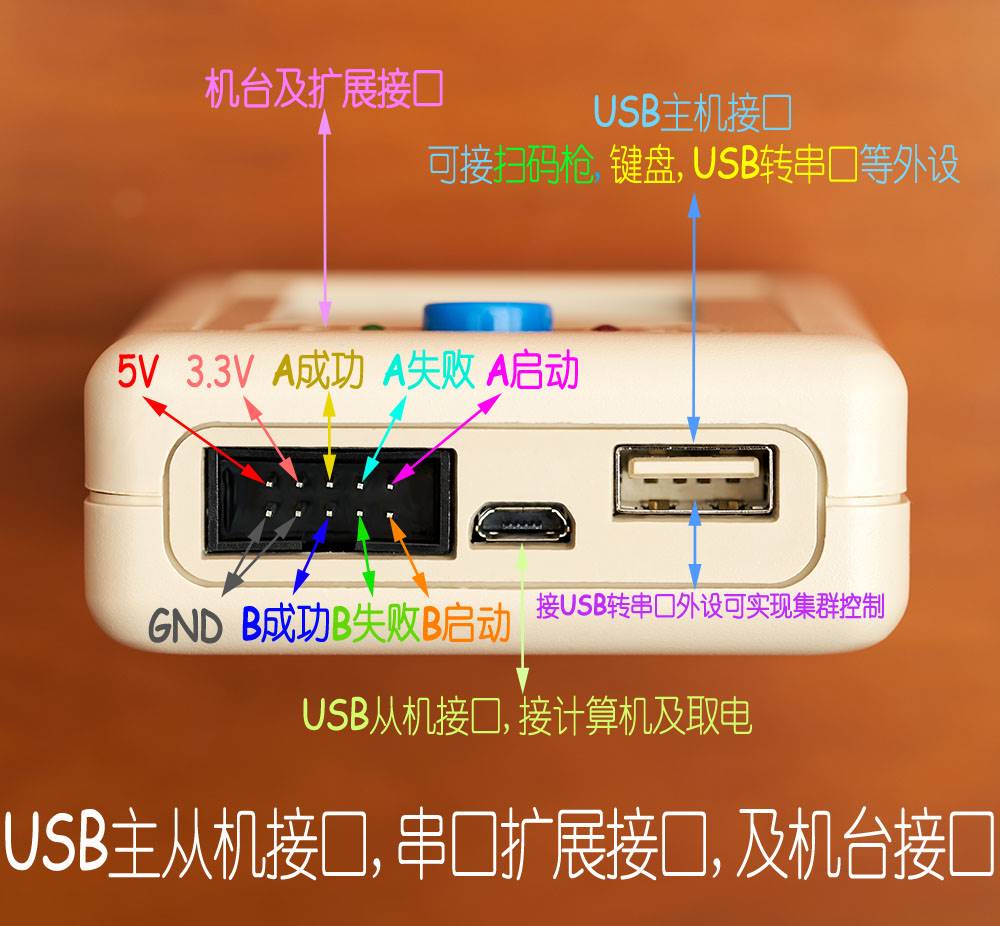 普冉1拖2PY32PY32F030F003扫描控制脱机烧录烧写编程下载器