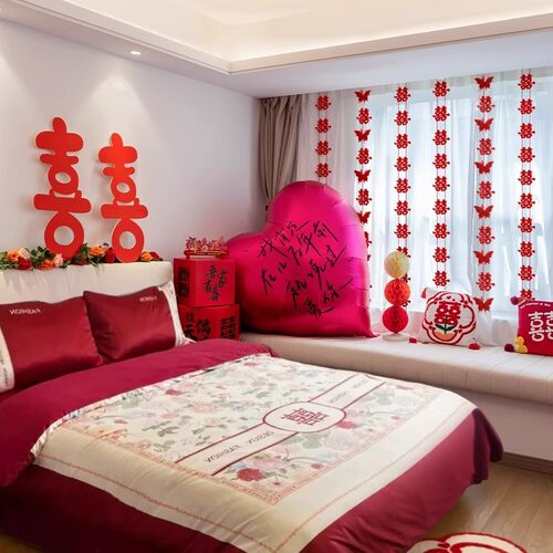 喜字KT板结婚专用婚房布置大囍字摆件装饰订婚礼旅行晨袍拍照道具