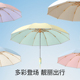 全自动彩胶女伞折叠加大防风防晒简约小清新男遮太阳晴雨两用雨伞