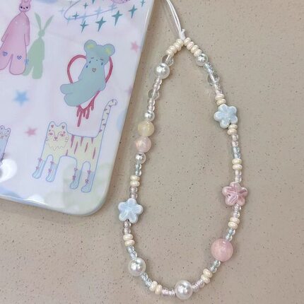 CASE明星同款手机链桃子花朵挂饰极乐世界电话魅力女可爱网红挂绳