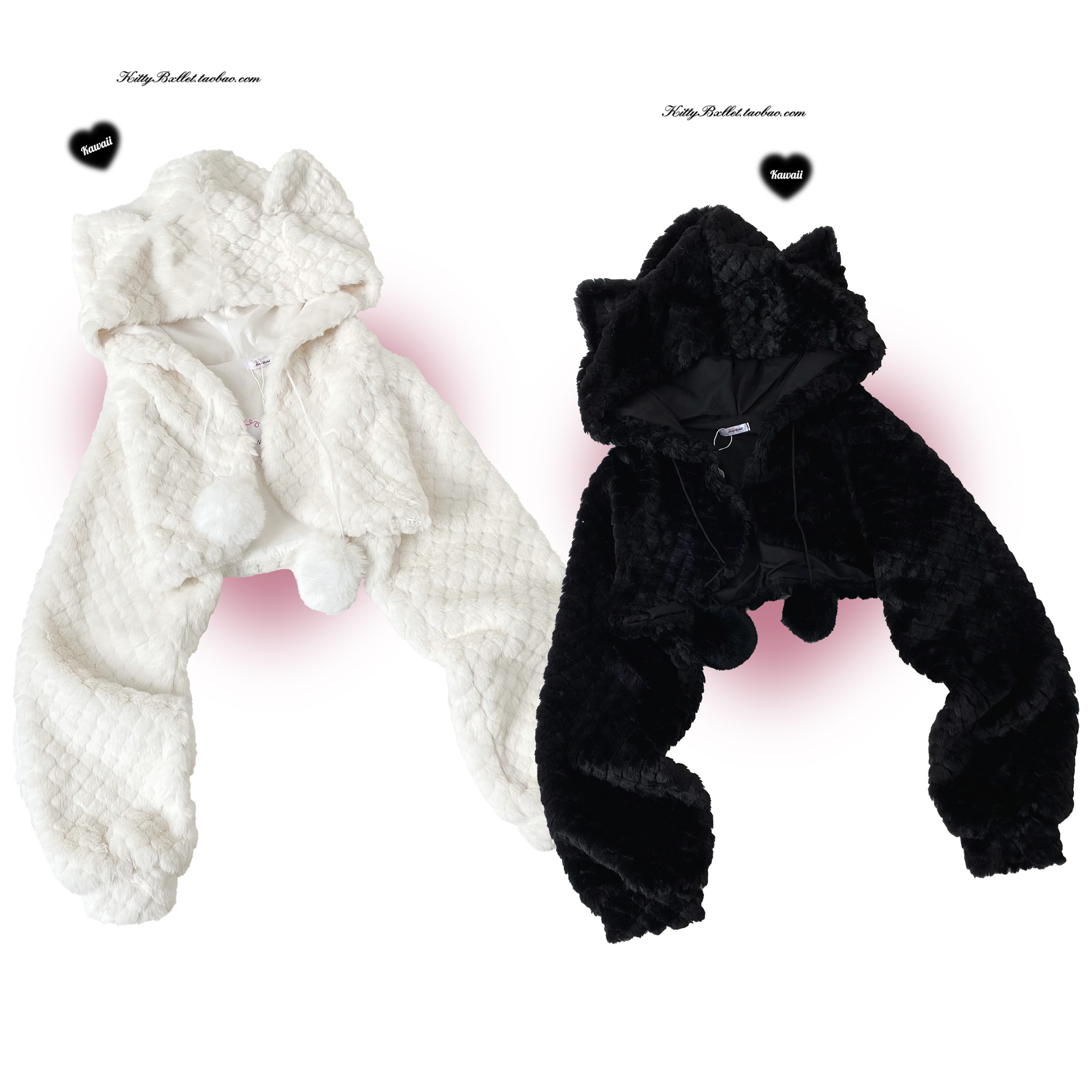 KittyBxllet毛绒猫耳外套