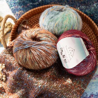 织帽子的专用毛线印象星彩段染手工diy编织钩针棒针毯毛衣帽围巾