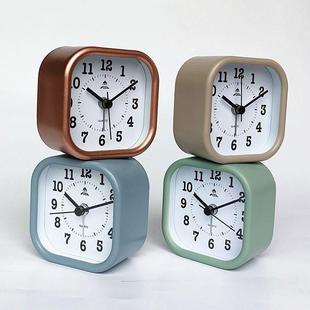 闹钟老人专用富达学生卧室简约床头儿童时钟创意台式钟表家用静音