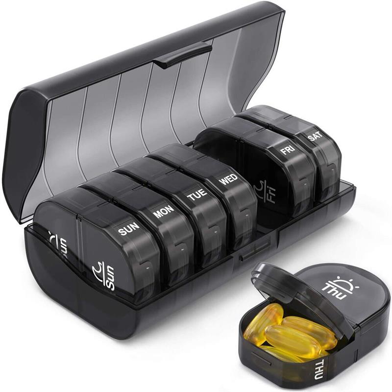 日本便携药盒一周七天14格